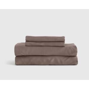 NEW Quince Organic Bamboo Sheet Set 4 Piece Stone Gray Bed Size Twin XL